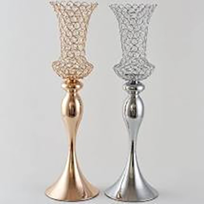 Beautiful Silver & Gold centerpiece, ideal with flowers or used a candleholder $ 8 ea